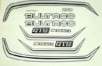 Bultaco Metralla #203 "GTX-250" Restoration decal sets