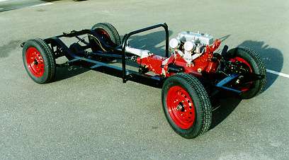 The completed chassis and driveline