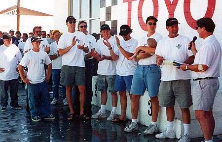 Victory circle.