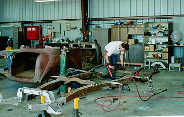 Chassis work begins