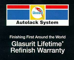 The BASF/GLASURIT lifetime warranty