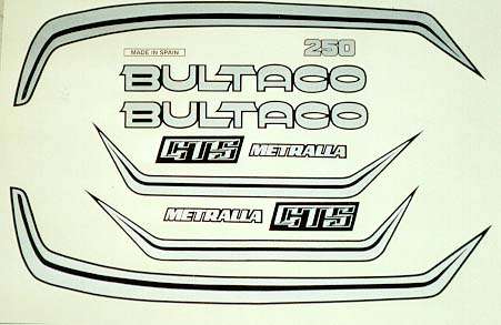 Decal set for the Metralla