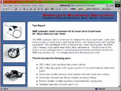Motorcycle Machining Specialties (M/C specialty shop, Sacromento, California)